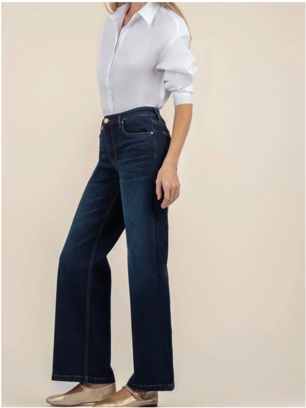Kut from the Kloth JEAN High Rise Wide Leg Jeans – Fortitude Wash – Size 00 - Picture 8 of 9